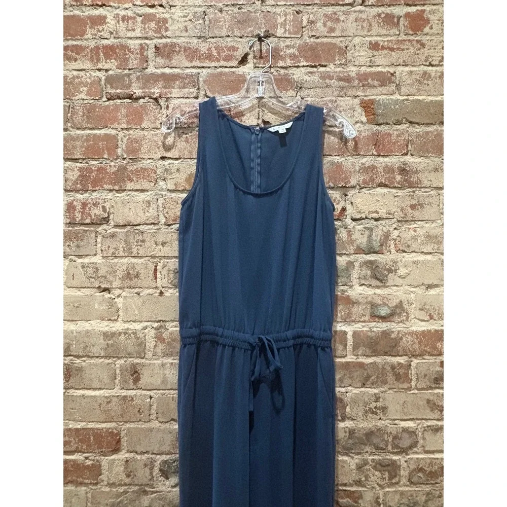 Cabi #303 French Navy Sleeveless Jogger Jumpsuit Blue XS